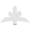 Ekena Millwork Alberta Architectural Grade PVC Gable Bracket, 48"W x 28"H x 6"D x 6"F, 14/12 Pitch GBP048X28X0606ALB00 - alternate 2